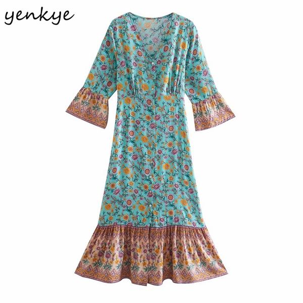holiday summer dress women floral print casual boho v neck flare sleeve sashes a-line long plus size vestido 210514, Black;gray
holiday summer dress women floral print casual boho v neck flare sleeve sashes a-line long plus size vestido 210514, Black;gray