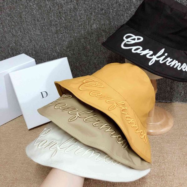 designer stereo embroidery english alphabet big eaves fisherman's hat outdoor travel leisure sunshade foldable sun hat, Black;white
designer stereo embroidery english alphabet big eaves fisherman's hat outdoor travel leisure sunshade foldable sun hat, Black;white