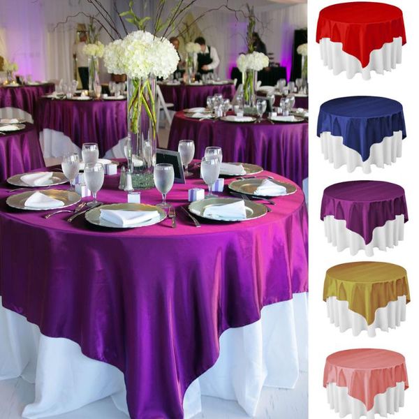 table cloth square 145cm satin overlay tablecloth cover for wedding birthday party restaurant banquet decor home textiles
table cloth square 145cm satin overlay tablecloth cover for wedding birthday party restaurant banquet decor home textiles