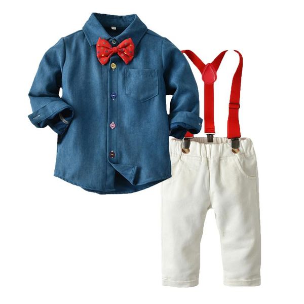 clothing sets 2021 kids boy christmas outfit autumn winter children formal shirt +suspender pants 2pcs suit outfits for, White
clothing sets 2021 kids boy christmas outfit autumn winter children formal shirt +suspender pants 2pcs suit outfits for, White
