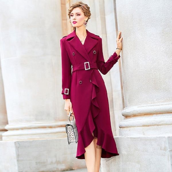 casual dresses office lady notched collar double-breasted dress women winter autumn style show thin slim pencil ruffle skirt with belt zzmz, Black;gray
casual dresses office lady notched collar double-breasted dress women winter autumn style show thin slim pencil ruffle skirt with belt zzmz, Black;gray