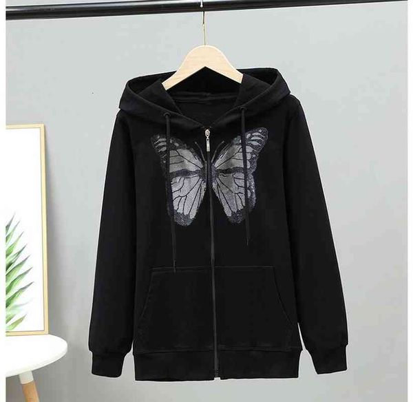 women's hoodies & sweatshirts goth jacket harajuku y2k women's fashions butterfly blouse printed diamond with sweater vest long sl, Black
women's hoodies & sweatshirts goth jacket harajuku y2k women's fashions butterfly blouse printed diamond with sweater vest long sl, Black