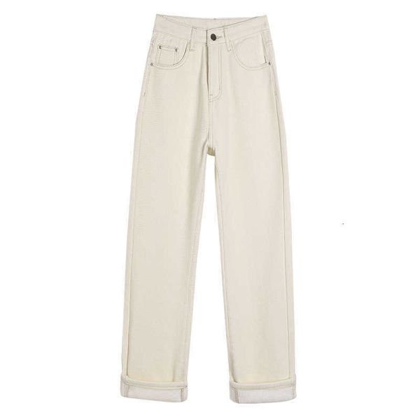 plush wide leg jeans women's 2021 autumn winter loose high waist slim casual versatile vertical pants, Black;white
plush wide leg jeans women's 2021 autumn winter loose high waist slim casual versatile vertical pants, Black;white