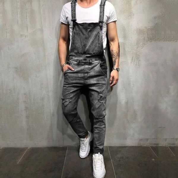 men's fashion overall jeans distressed denim pants jumpsuits men romper casual overalls bib moto biker clothing, Blue
men's fashion overall jeans distressed denim pants jumpsuits men romper casual overalls bib moto biker clothing, Blue