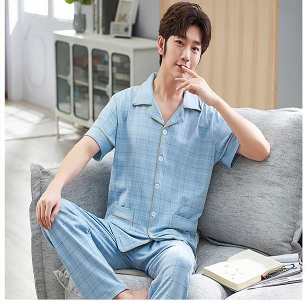 men's sleepwear silk satin short-sleeved pajamas suit striped button shirt with solid color trousers casual home wear, Black;brown
men's sleepwear silk satin short-sleeved pajamas suit striped button shirt with solid color trousers casual home wear, Black;brown