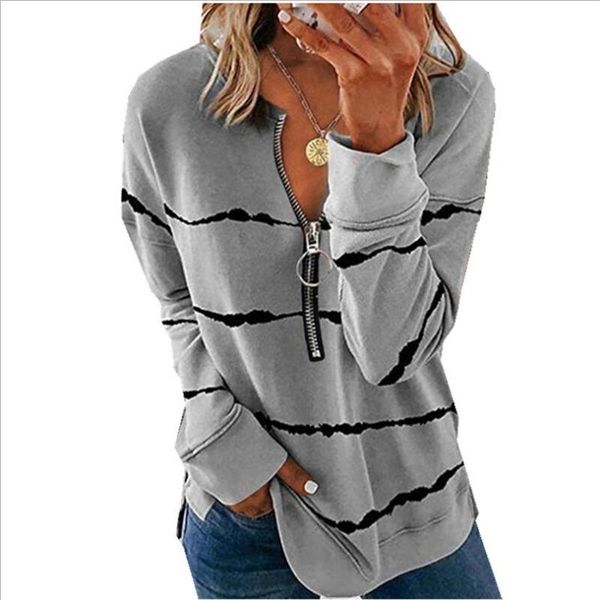 women's blouses & shirts women long sleeve blouse 2021 autumn zipper v-neck striped ladies loose fashion vintage female casual street t, White
women's blouses & shirts women long sleeve blouse 2021 autumn zipper v-neck striped ladies loose fashion vintage female casual street t, White