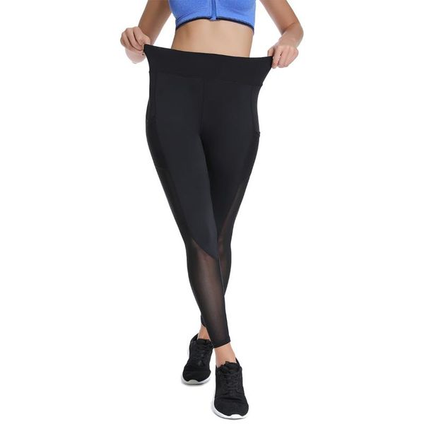 women's leggings women body shapers workout mesh with pockets for high waist ankle-length gym fitness trousers running pants 2021, Black
women's leggings women body shapers workout mesh with pockets for high waist ankle-length gym fitness trousers running pants 2021, Black