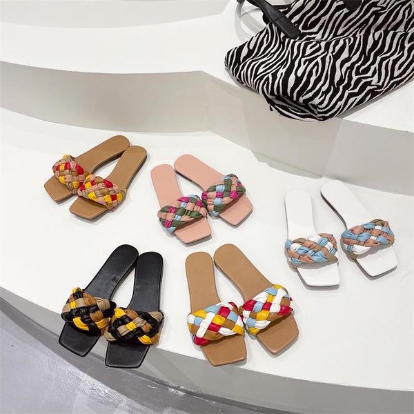 brand slippers weave leather women sandal open toe flat casual slides summer outdoor beach female flip flop, Black
brand slippers weave leather women sandal open toe flat casual slides summer outdoor beach female flip flop, Black