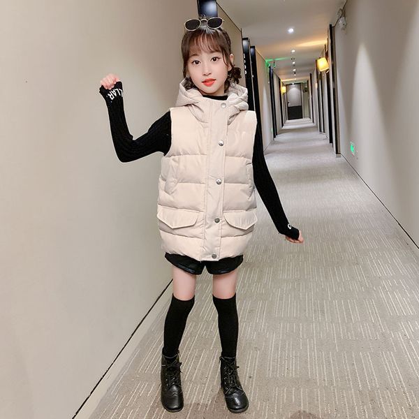 Children's down jacket Fashion Children Warm Vests Solid Color Thicken Sleeveless Coats for Teenage Hooded Baby Girl Winter Clothes 4 8, Blue;gray
Children's down jacket Fashion Children Warm Vests Solid Color Thicken Sleeveless Coats for Teenage Hooded Baby Girl Winter Clothes 4 8, Blue;gray