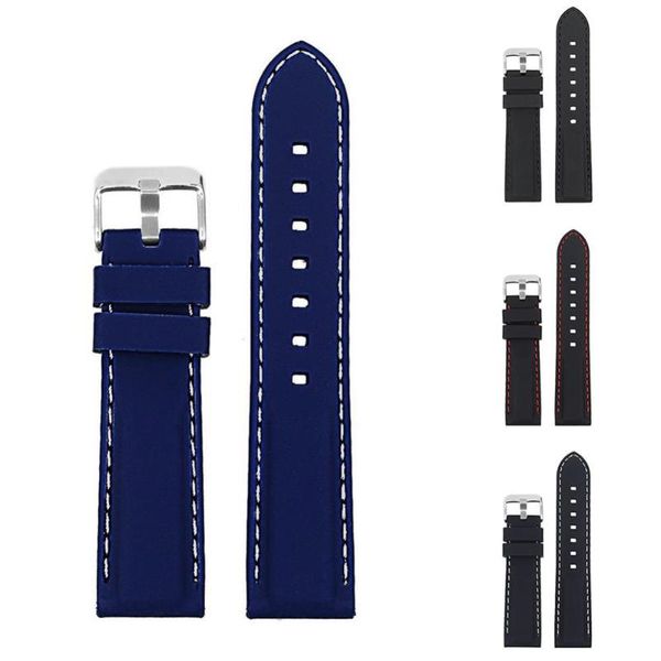 watch bands fashion soft silicone strap band buckle watchband replacement wristband, Black;brown
watch bands fashion soft silicone strap band buckle watchband replacement wristband, Black;brown