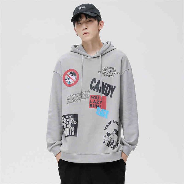 sweater hoodies hooded men's spring and autumn loose fashion pure cotton clothes coat, Black
sweater hoodies hooded men's spring and autumn loose fashion pure cotton clothes coat, Black