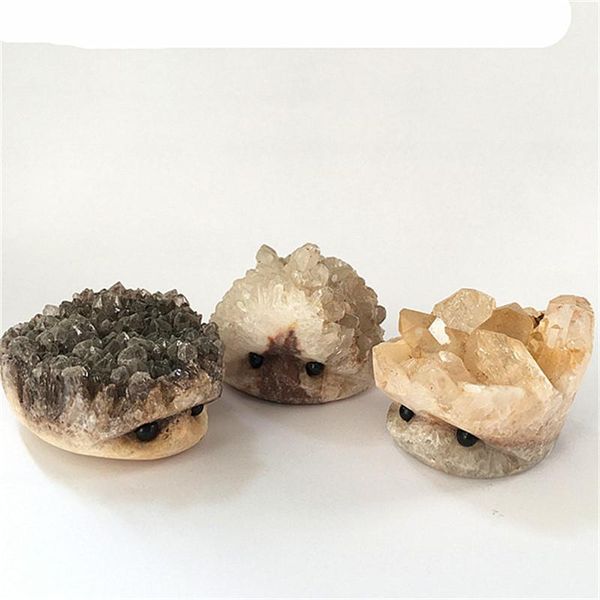 clear quartz hedgehog shaped crystal cluster natural carved gemstone for feng shui decorative objects & figurines
clear quartz hedgehog shaped crystal cluster natural carved gemstone for feng shui decorative objects & figurines