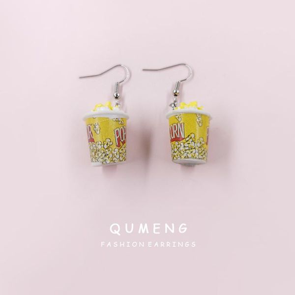 arrivals funny simulation popcorn resin pendant earrings lovely sweet personality girl children's jewelry dangle & chandelier, Silver
arrivals funny simulation popcorn resin pendant earrings lovely sweet personality girl children's jewelry dangle & chandelier, Silver