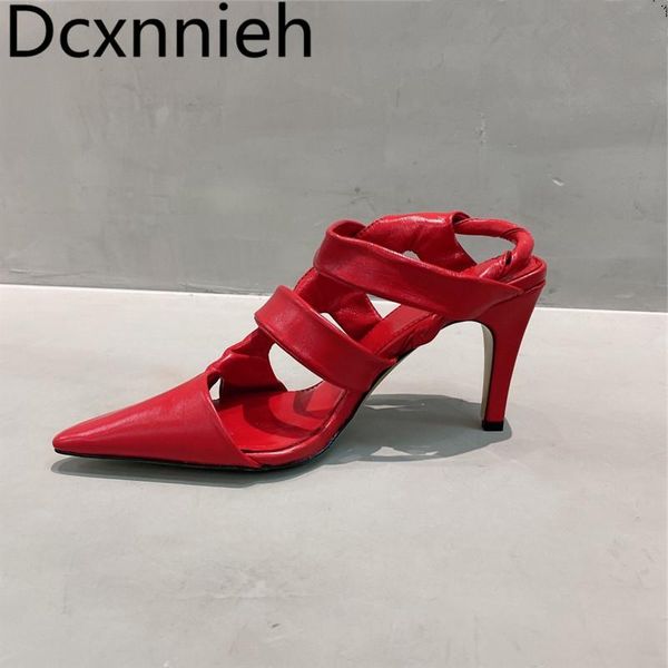 cow leather latest retro high heel pointed toe slim sandals woman casual party spring & autumn slippers women red 2021, Black
cow leather latest retro high heel pointed toe slim sandals woman casual party spring & autumn slippers women red 2021, Black