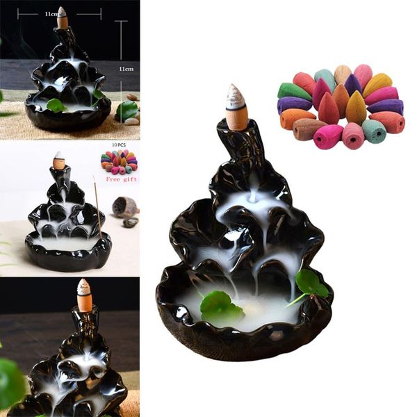 creative reflux incense holder ceramic backflow waterfall smoke burner home decor office teahouse use stick censer fragrance lamps
creative reflux incense holder ceramic backflow waterfall smoke burner home decor office teahouse use stick censer fragrance lamps