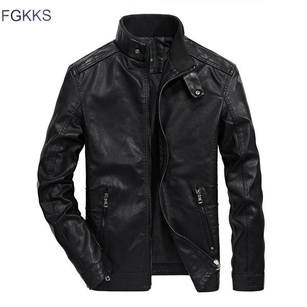 men's fur & faux fgkks men trendy leather jacket autumn fashion brand pu casual biker male solid coat, Black
men's fur & faux fgkks men trendy leather jacket autumn fashion brand pu casual biker male solid coat, Black