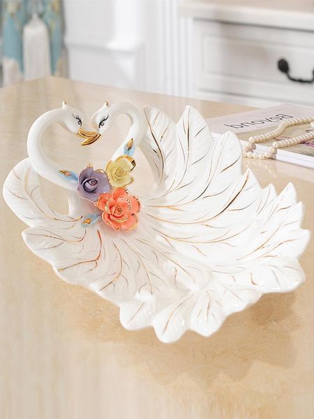 dishes & plates swan fruit plate creative modern living room simple ceramic tea table decoration candy marriage european household
dishes & plates swan fruit plate creative modern living room simple ceramic tea table decoration candy marriage european household