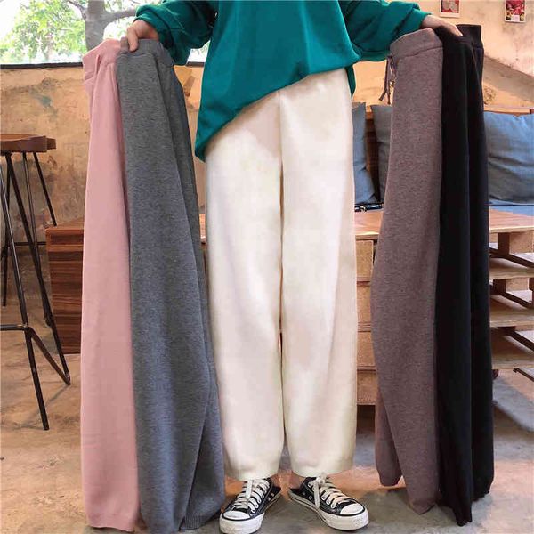 autumn winter women's retro soft loose high waist knitted straight wide leg casual pants 210514, Black;white
autumn winter women's retro soft loose high waist knitted straight wide leg casual pants 210514, Black;white