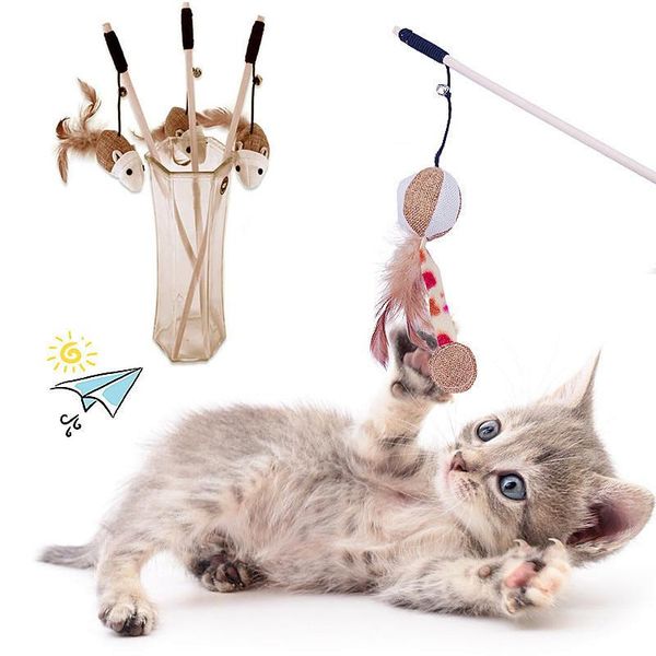 cat toys funny toy wooden pole elastic rod plaything environmental pet kitten interactive mouse stick tease playing supplies
cat toys funny toy wooden pole elastic rod plaything environmental pet kitten interactive mouse stick tease playing supplies
