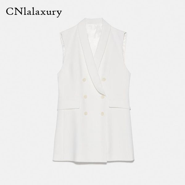 women's vests woman pockets vest coat office ladies waistcoat sleeveless blazer double breasted outwear elegant jacket chaleco mujer, Black;white
women's vests woman pockets vest coat office ladies waistcoat sleeveless blazer double breasted outwear elegant jacket chaleco mujer, Black;white