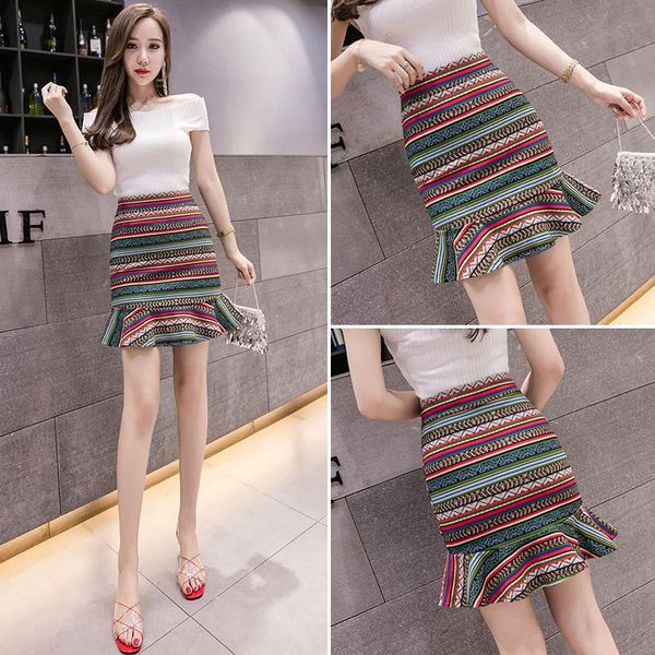 skirts 2021 ruffled skirt ethnic style printed ladies spring and summer package hip vacation high waist step, Black
skirts 2021 ruffled skirt ethnic style printed ladies spring and summer package hip vacation high waist step, Black