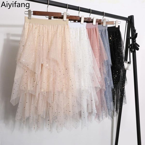plus size asymmetrical mesh skirt summer womens vintage star sequins pleated skirts stretch elastic waist loose pink long, Black
plus size asymmetrical mesh skirt summer womens vintage star sequins pleated skirts stretch elastic waist loose pink long, Black