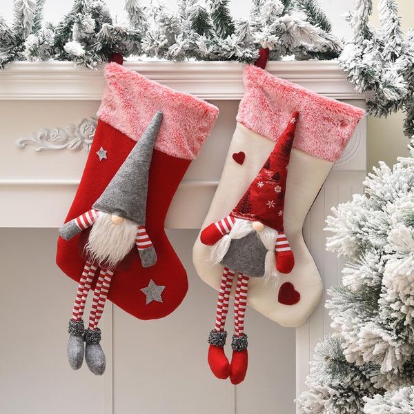 christmas decorations faceless santa claus patterns sock shaped candy gift bag ornament for home shops
christmas decorations faceless santa claus patterns sock shaped candy gift bag ornament for home shops