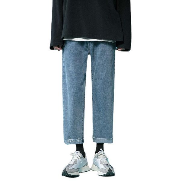 men's jeans young men students summer fashion denim handsome loose casual straight pants, Blue
men's jeans young men students summer fashion denim handsome loose casual straight pants, Blue