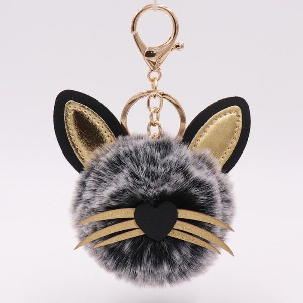 keychains 1pc cute cat keychain pendant women key ring holder pompoms chains for gift drop, Silver
keychains 1pc cute cat keychain pendant women key ring holder pompoms chains for gift drop, Silver