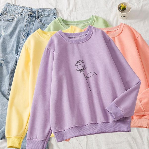women's hoodies & sweatshirts fashion cute winter o neck long sleeve loose korean cotton sweatshirt autumn streetwear flower print top, Black
women's hoodies & sweatshirts fashion cute winter o neck long sleeve loose korean cotton sweatshirt autumn streetwear flower print top, Black