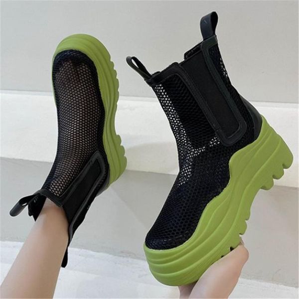boots fashion chunky women's breathable mesh ankle summer platform wedge heels ladies sandals cool comfortable round toe shoes, Black
boots fashion chunky women's breathable mesh ankle summer platform wedge heels ladies sandals cool comfortable round toe shoes, Black