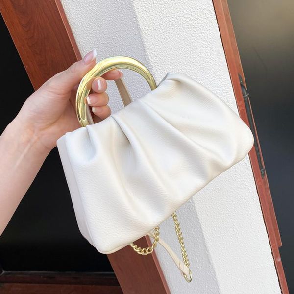 evening bags small pleated clutch for women luxury soft leather shoulder handbag metal handle tote bag female white chian crossbody
evening bags small pleated clutch for women luxury soft leather shoulder handbag metal handle tote bag female white chian crossbody