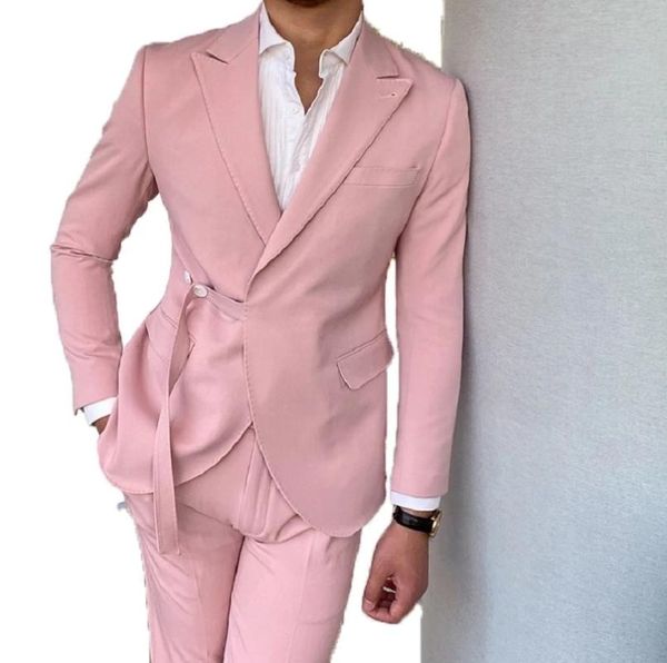men's suits & blazers pink fashion men wedding slim fit blazer with belt groom tuxedo terno masculino prom costume homme 2 pcs jacket p, White;black
men's suits & blazers pink fashion men wedding slim fit blazer with belt groom tuxedo terno masculino prom costume homme 2 pcs jacket p, White;black