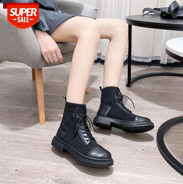 british style leather martin boots women all-match flying woven socks flat casual short children #tw08
british style leather martin boots women all-match flying woven socks flat casual short children #tw08