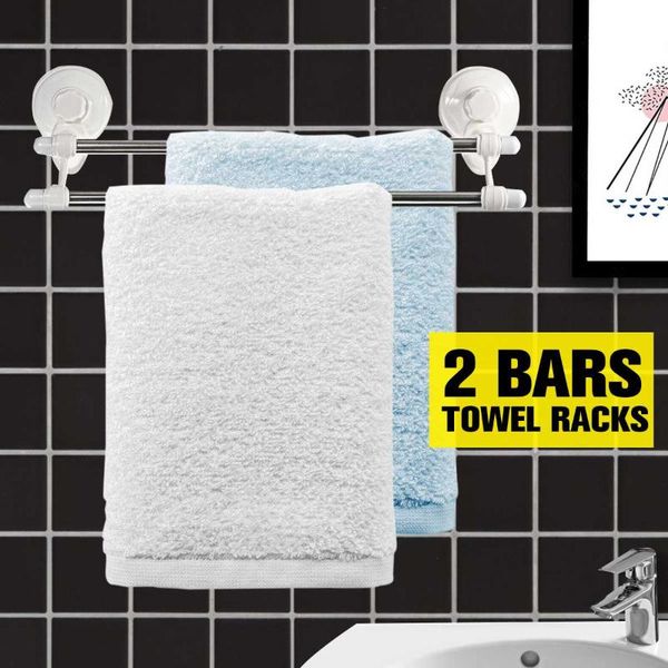 towel holder bathroom double deck wall mounted rack clothes storage with suction cup stainless steel bar racks
towel holder bathroom double deck wall mounted rack clothes storage with suction cup stainless steel bar racks