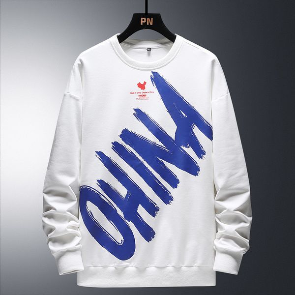 men's hoodies sweaters round neck hong kong style chic mens sweater japanese capless plus fat plus size pullover spring and autumn men, Black;brown
men's hoodies sweaters round neck hong kong style chic mens sweater japanese capless plus fat plus size pullover spring and autumn men, Black;brown