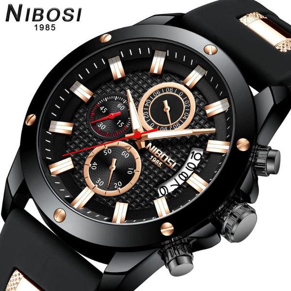 wristwatches nibosi mens black sport watches 2021 quartz watch men causal clock watchproof fashion gift for male, Slivery;brown
wristwatches nibosi mens black sport watches 2021 quartz watch men causal clock watchproof fashion gift for male, Slivery;brown