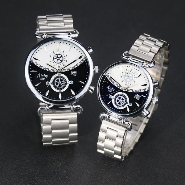 wristwatches aishy couples watch fashion rose gold women's clock business quartz mensreloj hombre relogio montre femme homme, Slivery;brown
wristwatches aishy couples watch fashion rose gold women's clock business quartz mensreloj hombre relogio montre femme homme, Slivery;brown