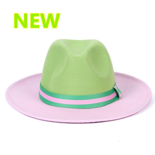 wide brim hats the fedora hat green powder color matching british style classic jazz woolen flat felt wholesa, Blue;gray
wide brim hats the fedora hat green powder color matching british style classic jazz woolen flat felt wholesa, Blue;gray