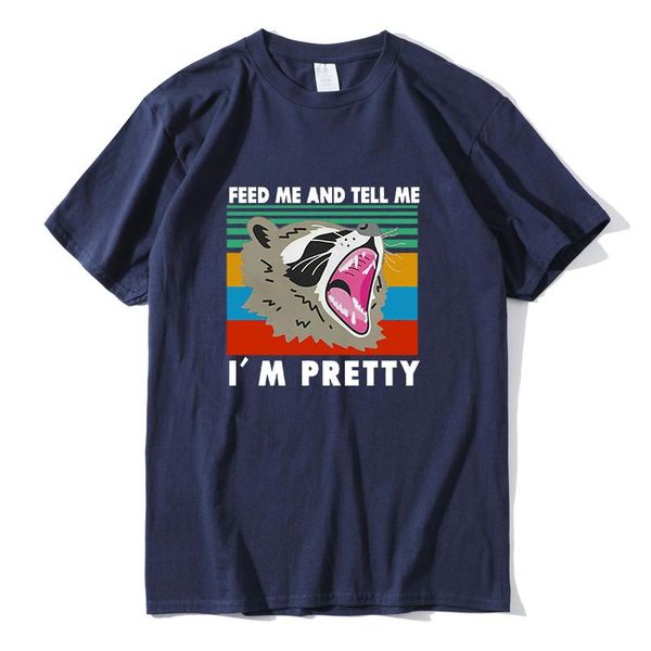 men's t-shirts feed me and tell i'm pretty funny racoon vintage shirt short sleeve 100% cotton novelty, White;black
men's t-shirts feed me and tell i'm pretty funny racoon vintage shirt short sleeve 100% cotton novelty, White;black