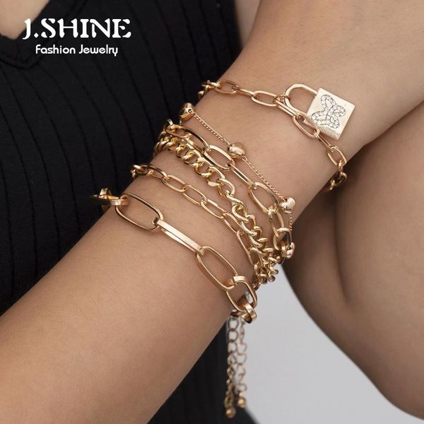 charm bracelets jshine bohemian multi layer chain bangles butterfly lock pendant stackable bracelet set for women jewelry gifts, Golden;silver
charm bracelets jshine bohemian multi layer chain bangles butterfly lock pendant stackable bracelet set for women jewelry gifts, Golden;silver