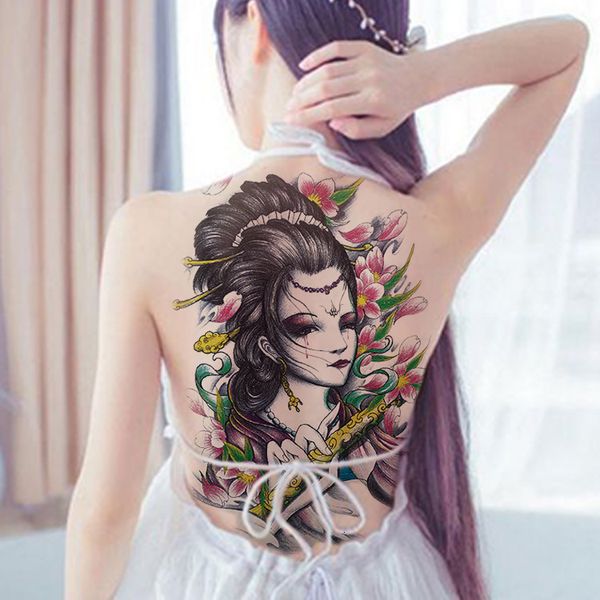 wolf and girl tattoos are covered on the back. waterproof men women's durable simulation tattoo stickers
wolf and girl tattoos are covered on the back. waterproof men women's durable simulation tattoo stickers