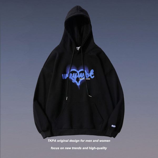 Tkpa Harajuku Street letter graffiti basic Korean casual loose student sports Hoodie, Black
Tkpa Harajuku Street letter graffiti basic Korean casual loose student sports Hoodie, Black