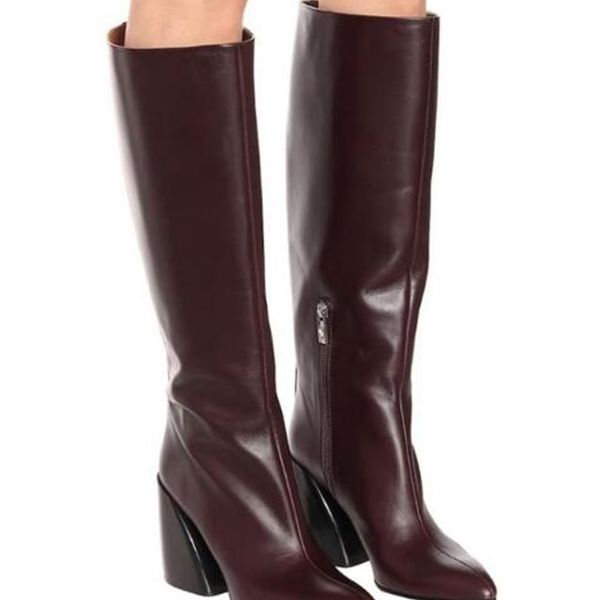 boots dipsloot brown burgundy woman leather tubing boots long thick heels pointed toe-on-knee knighthood high kbn7, Black
boots dipsloot brown burgundy woman leather tubing boots long thick heels pointed toe-on-knee knighthood high kbn7, Black