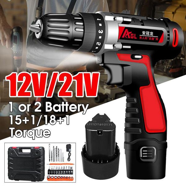 professiona electric drills 12v/21v screwdriver cordless drill impact hand kit 2200mah battery adjustable speed & reversible home
professiona electric drills 12v/21v screwdriver cordless drill impact hand kit 2200mah battery adjustable speed & reversible home