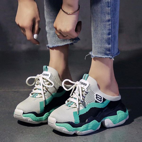 slippers casual half-drag sneakers woman 2021 fashion mixed color women vulcanized shoes lace-up no heel lazy flats, Black
slippers casual half-drag sneakers woman 2021 fashion mixed color women vulcanized shoes lace-up no heel lazy flats, Black