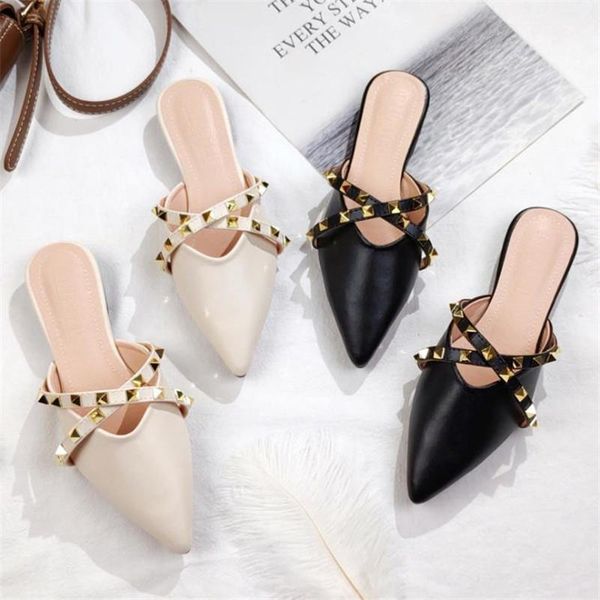ladies fashion outdoor slippers women's comfortable non-slip pointed muller shoes female stylish sandals large size 34-42, Black
ladies fashion outdoor slippers women's comfortable non-slip pointed muller shoes female stylish sandals large size 34-42, Black