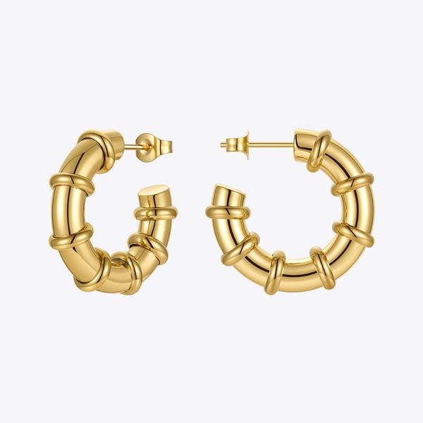hoop & huggie enfashion punk doughnut earring for women stainless steel earrings 2021 gold color fashion jewelry pendientes party e211298, Golden;silver
hoop & huggie enfashion punk doughnut earring for women stainless steel earrings 2021 gold color fashion jewelry pendientes party e211298, Golden;silver