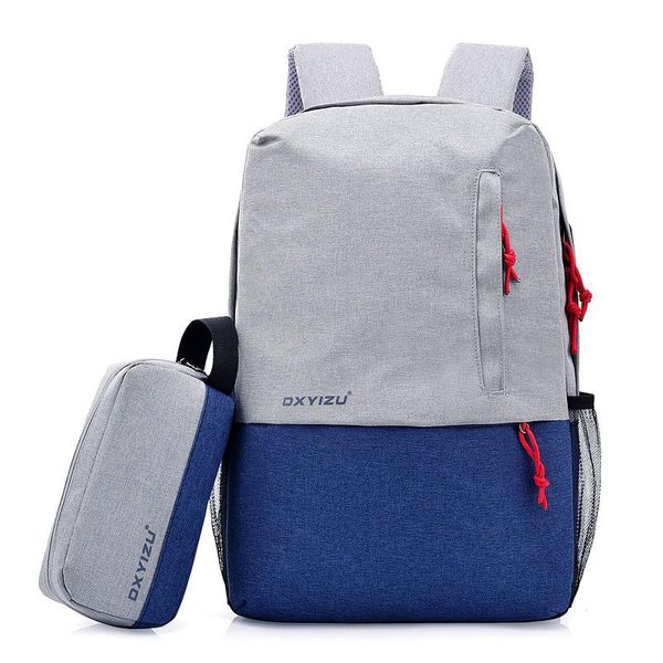 backpack fashion simple polyester panelled casual soft face travel college wind computer bag
backpack fashion simple polyester panelled casual soft face travel college wind computer bag