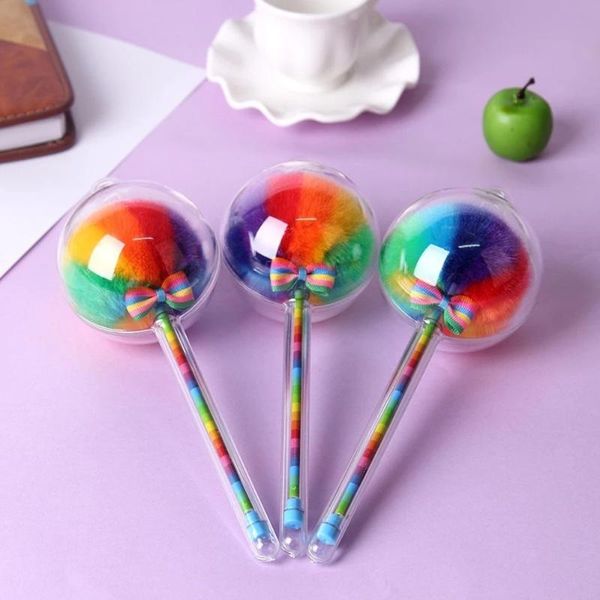 1pcs creative color gel pens with fluffy ball for decoration stationery school supplies
1pcs creative color gel pens with fluffy ball for decoration stationery school supplies